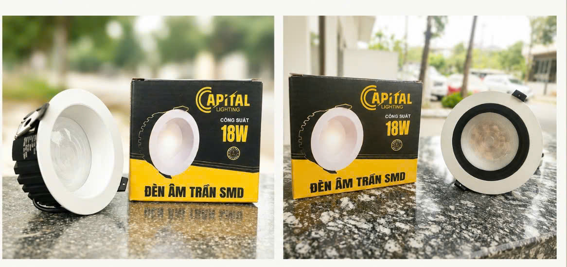 Đèn Âm trần SMD CAP-AT18